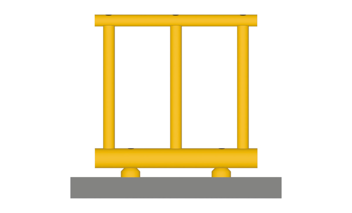 Double Impact Safety Guardrails - People and Pedestrian Walkways